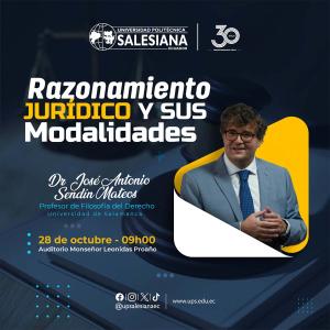 Afiche del Conversatorio: Razonamiento Jurídico y sus Modalidades